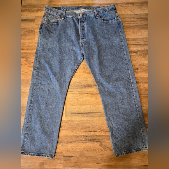 LEVI'S 501 Button Fly Jeans Men's 42W X 30L - Picture 4 of 6
